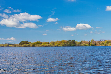 Scenery of Lough Leane, the largest of the Killarney lakes in County Kerry. Ireland