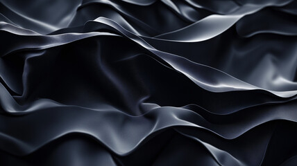 Obraz premium Abstract image of dark crumpled fabric with deep shadows and dramatic contrast