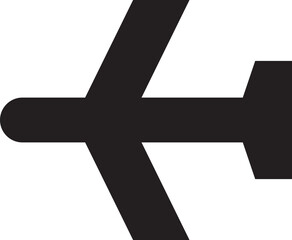 Fototapeta premium Airplane Icon, Aircraft Flight Symbol, Drone Icon