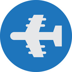 Airplane Icon, Aircraft Flight Symbol, Drone Icon