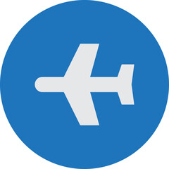 Airplane Icon, Aircraft Flight Symbol, Drone Icon