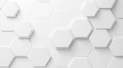 Naklejka premium Geometric background with hexagonal shapes showing from both sides.