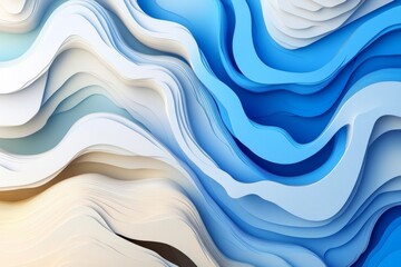 Obraz premium This is a blue soft background with smooth texture wave. Abstract pattern like curtains with fold waves on top.
