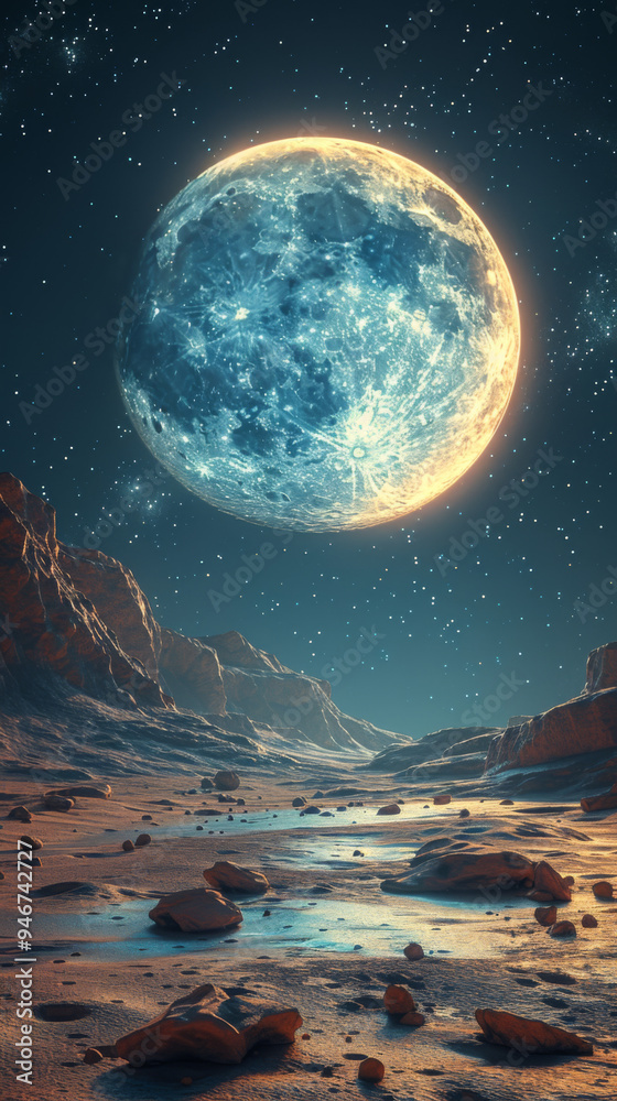 Canvas Prints outer space planet cartoon background