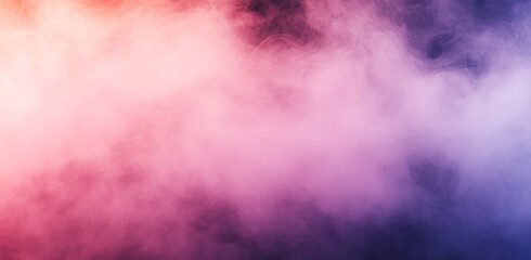 Fototapeta premium Featuring a purple and pink background with smoke fog or clouds in the center. It has a dark border with grunge design surrounding it.