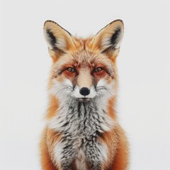 Fototapeta premium fox on white background.
