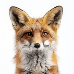 Fototapeta premium fox on white background.