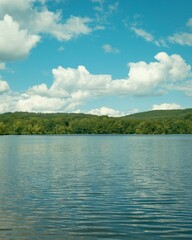 Great Brook Reservoir at Lakewood Park Beach, Waterbury, Connecticut
