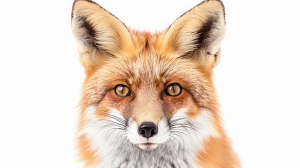 Fototapeta premium fox on white background.