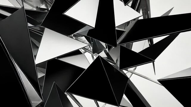 3d Geometric Pattern with triangles