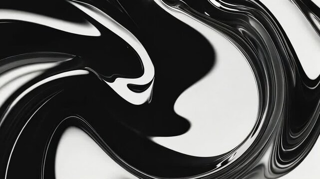 Liquid Monochrome Motion Animation with Retro Vibes