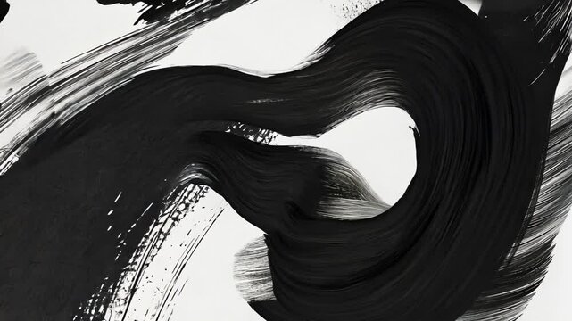 Black and White Minimalist Paint with Motion Design