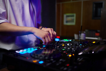 Audio Mixing Console in a Recording Studio with advanced sound production capabilities
