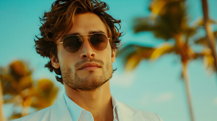 Man Golfing With Friends Man With Neutral Ski