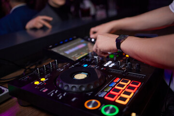 Audio Mixing Console in a Recording Studio with advanced sound production capabilities