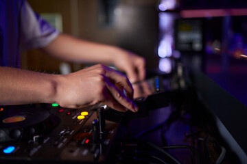 Audio Mixing Console in a Recording Studio with advanced sound production capabilities