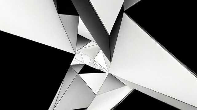 Minimalist Black and White Motion Design with Geometry