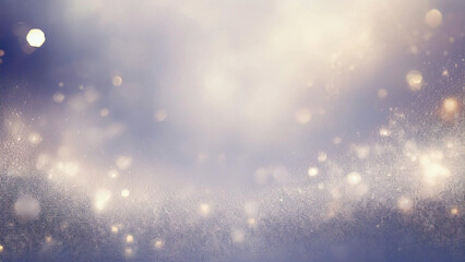 Naklejka premium Abstract Silver and White Glitter Vintage Lights Background