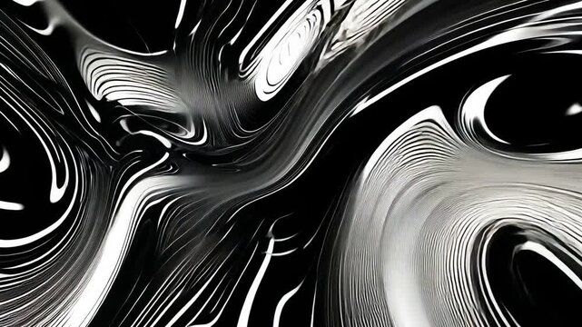 Vintage Monochrome Graphic Lines with Motion Animation