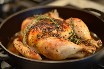 Fototapeta premium Herb-roasted Chicken