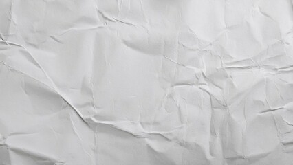 Obraz premium A high-resolution image showcasing a blank, crumpled, and creased white paper texture
