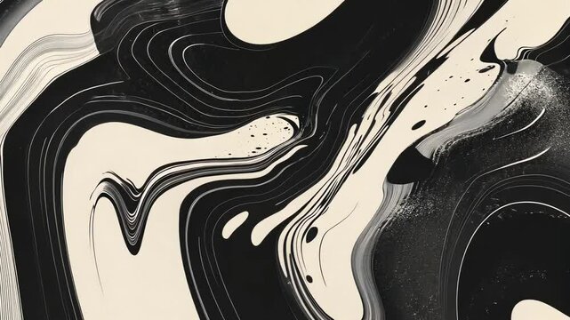 Modern Monochrome Waves with Motion Design Animation