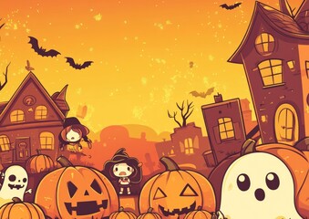 Fototapeta premium Free Halloween concept background wallpaper poster with copy space