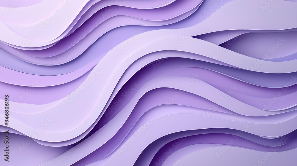 Poster a detailed papercut-style background featuring multiple layers with smooth, flowing edges to create 