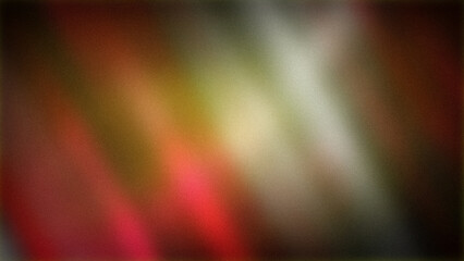 Soft and blurred abstract gradient background in 4K featuring warm red, green, yellow, and grey hues with a grainy texture. Ideal for subtle designs, banners, and wallpapers