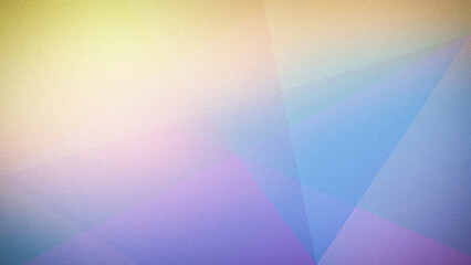 Obraz premium Bright pastel gradient background with soft yellow, blue, and purple hues, featuring a subtle grainy texture. Ideal for 4K wallpapers, banners, and modern designs