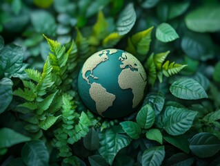 Eco-friendly and sustainable website design elements, green-themed backgrounds