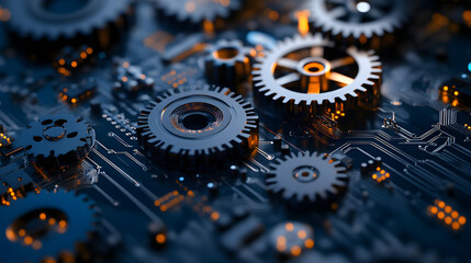 Spinning Gears Form a Surreal and Intricate Abstract Wallpaper