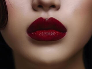 Fototapeta premium Sexy lips of an Asian woman