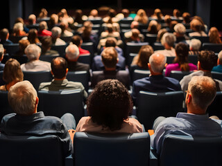 Teatro con espectadores sentados