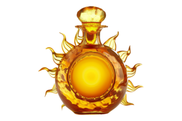 Golden Sun Tequila Bottle