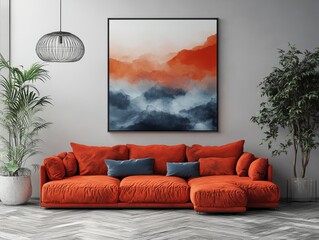 living room with sofa