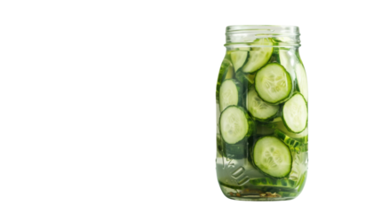 Pickles isolated on white background