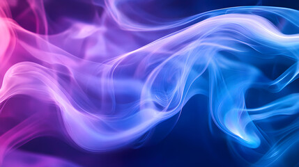 Obraz premium Ethereal Blue Smoke Drift in an Abstract Wallpaper Composition