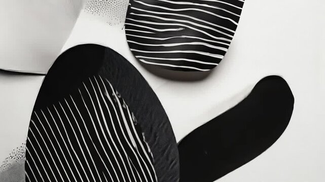 Modern Monochrome Shapes with Motion Design Animation
