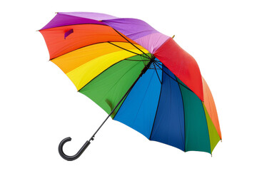 Colorful Rainbow Umbrella Isolated