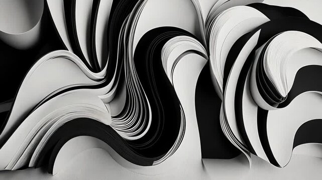 Modern Monochrome Lines with Motion Design Animation