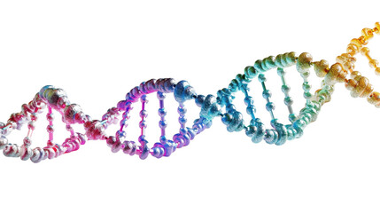 DNA structure isolated on white background