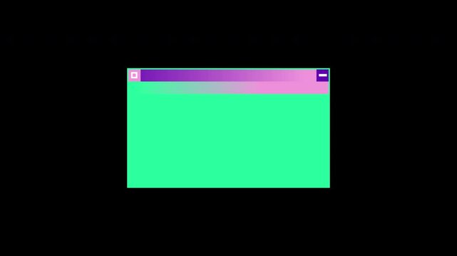 Colorful 8-bit pop up text background