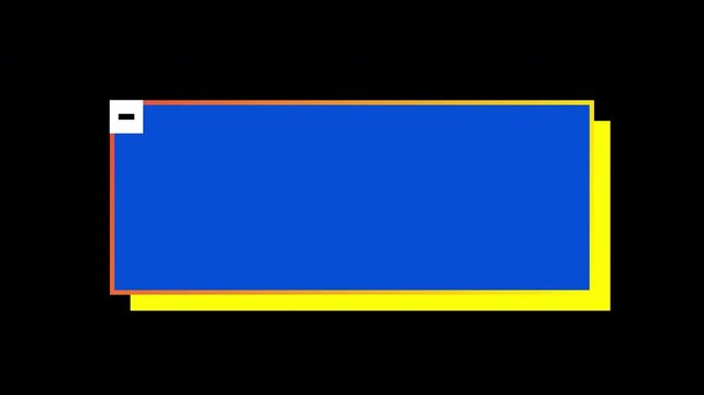 Colorful 8-bit pop up text background