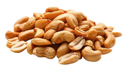 Fototapeta premium Peanuts isolated on white background