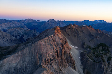 Sunset Over Mountains