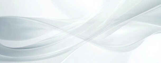 Naklejka premium Abstract white background with soft lines and curves, creating an elegant and tranquil atmosphere for design or presentation, perfect for adding depth and beauty to creative projects.