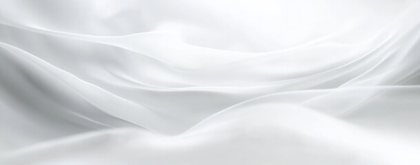 Naklejka premium Abstract white background with soft lines and curves, creating an elegant and tranquil atmosphere for design or presentation, perfect for adding depth and beauty to creative projects.