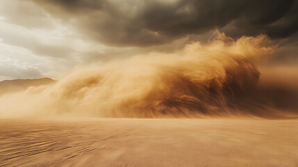 Fototapeta premium sandstorm in desert