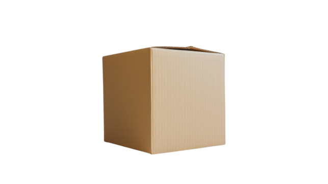 Package cardboard box isolated on white background
